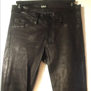 Hudson 100% Lamb Leather Pants